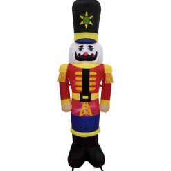 Lighted Inflatable Nutcracker Soldier Outdoor Christmas Decoration - 6.25'