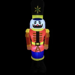 Lighted Inflatable Nutcracker Soldier Outdoor Christmas Decoration - 6.25'