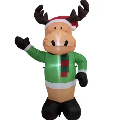 Lighted Inflatable Reindeer Outdoor Christmas Decoration - 4.25'