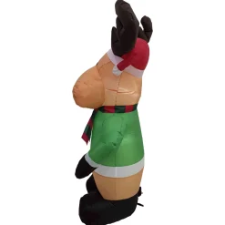 Lighted Inflatable Reindeer Outdoor Christmas Decoration - 4.25'