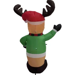 Lighted Inflatable Reindeer Outdoor Christmas Decoration - 4.25'