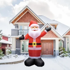 Lighted Inflatable Santa Claus Outdoor Commercial Christmas Decoration - 20'