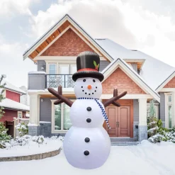 Lighted Inflatable Snowman Outdoor Commerical Christmas Decoration - 20'