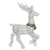 Lighted Prancing Reindeer Christmas Outdoor Decoration - 25.5" - Clear Lights