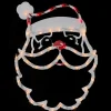 Lighted Santa Claus Christmas Window Silhouette - 17.5 Inch