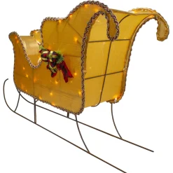 Lighted Shiny Sleigh Outdoor Christmas Decoration - 36