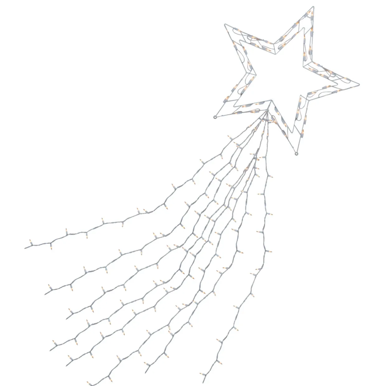 Lighted Shooting Star Outdoor Christmas Decoration - 22' - Clear Lights