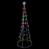 Lighted Show Cone Christmas Tree Outdoor Decoration - 6' - Multicolor