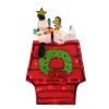 Lighted Snoopy on Dog House Outdoor Christmas Decoration - 18" - Clear Lights