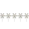 Lighted Snowflake Christmas Pathway Markers - 14.25" - 5ct