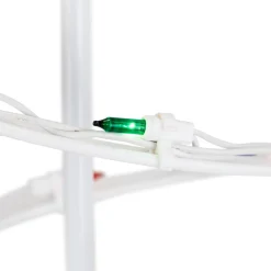 Lighted Spiral Cone Tree Outdoor Christmas Decoration - 3' - White - Multi Lights