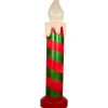 Lighted Striped Candle Blow Mold Outdoor Christmas Decoration - 40"