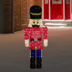 Lighted Toy Soldier Outdoor Christmas Decoration - 72" - Warm White