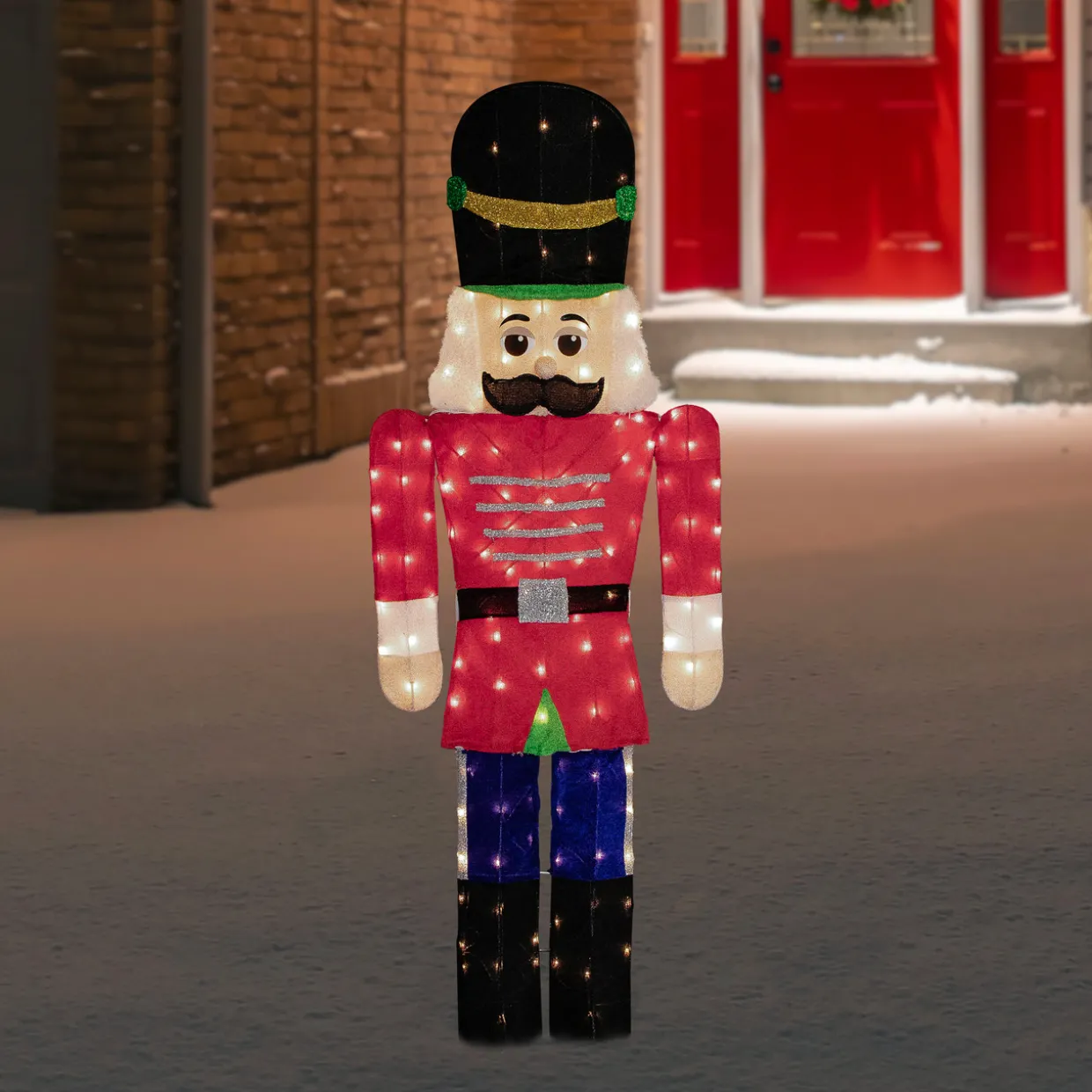 Lighted Toy Soldier Outdoor Christmas Decoration - 72" - Warm White