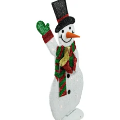 Lighted Waving Snowman Outdoor Christmas Decoration - 32