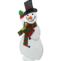 Lighted Waving Snowman Outdoor Christmas Decoration - 32