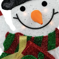 Lighted Waving Snowman Outdoor Christmas Decoration - 32