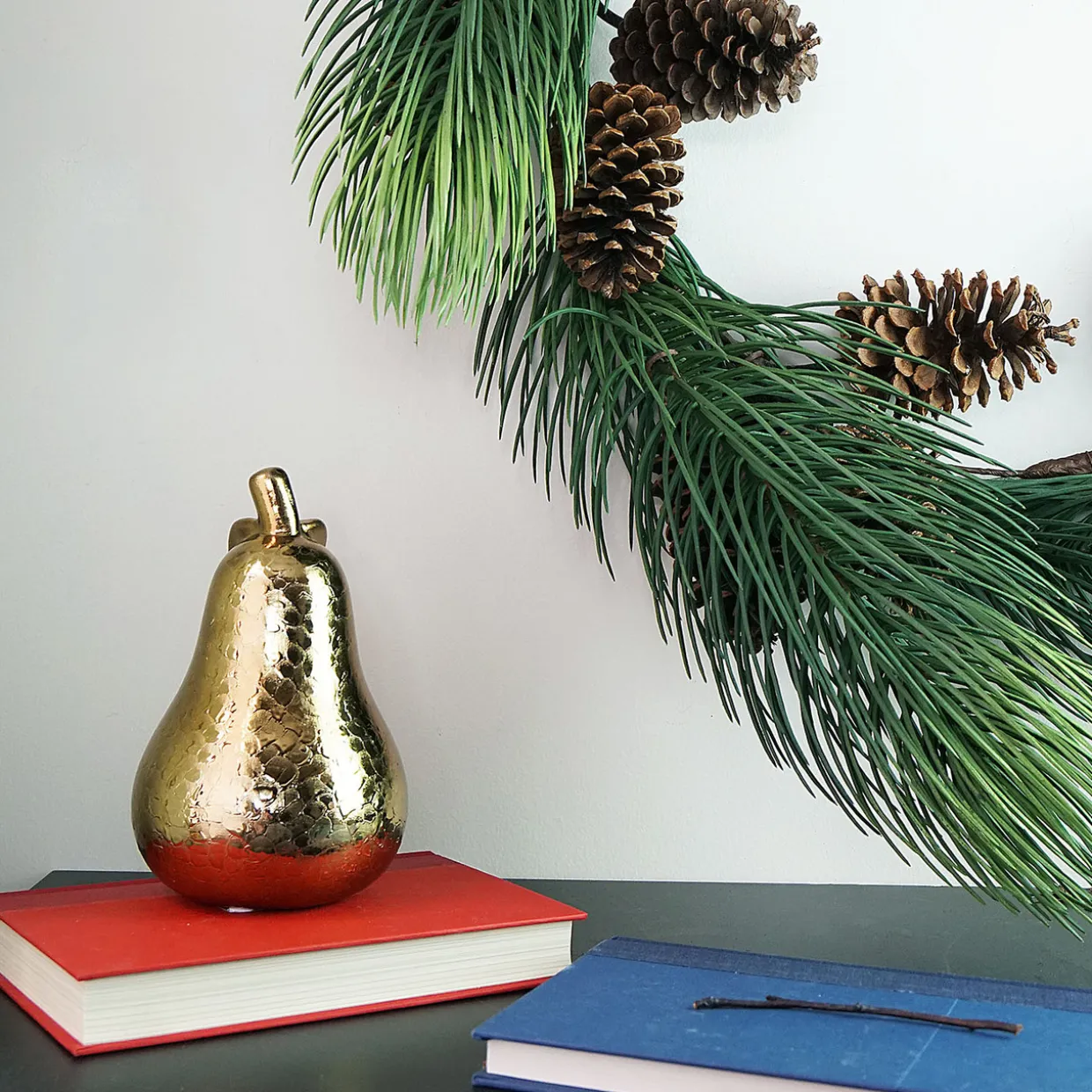 Long Pine Needle and Pinecone Artificial Christmas Wreath - 30" - Unlit