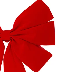 6-Loop Velveteen Christmas Bow Decoration - 12