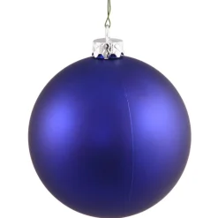 Matte Cobalt Blue Shatterproof Christmas Ball Ornament 2.75" (70mm)