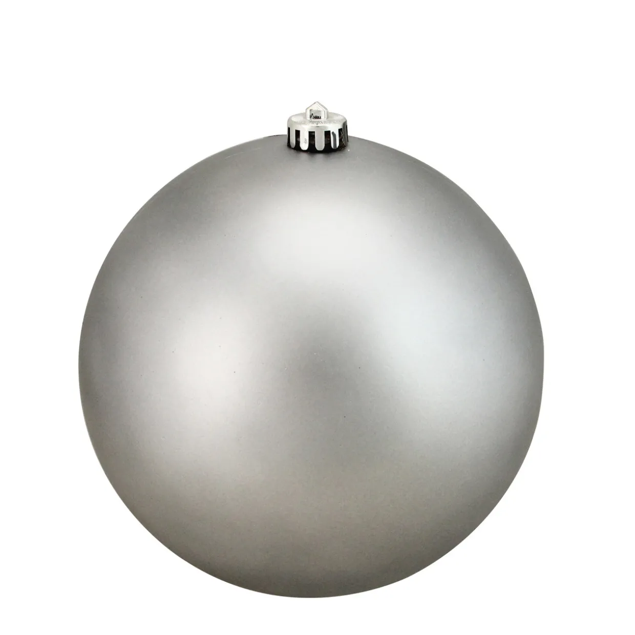 Matte Shatterproof Commercial Christmas Ball Ornament - 8" (200mm) - Pewter Gray
