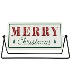 Merry Christmas/Holiday Market Reversible Sign - 10.25"