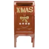 Metal Mailbox Christmas Decoration - 16"