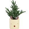 Mini Artificial Christmas Tree in Reindeer - 14.25" - Unlit