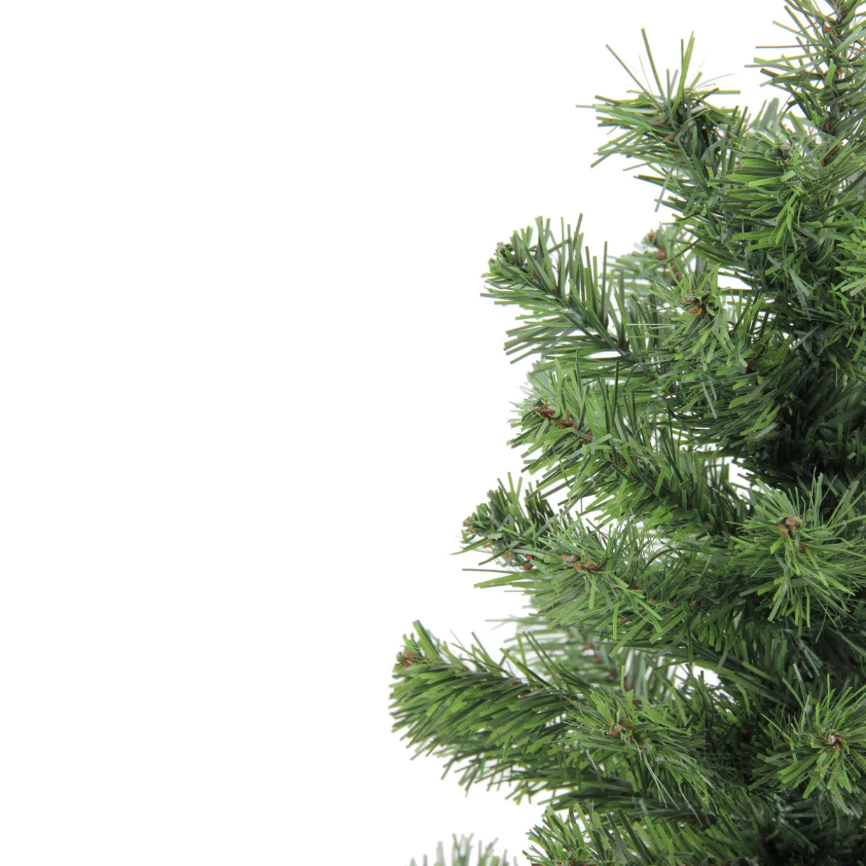 Mini Canadian Pine Medium Artificial Christmas Tree with Faux Wood Base - 18" - Unlit
