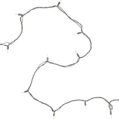 Mini Christmas Commercial Light Set - Clear - 60' Gray Wire - 100ct