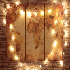 Mini Commercial Christmas Light Set - Clear - 300ct - 34' White Wire