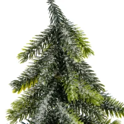 Mini Iced Downswept Pine Artificial Christmas Trees - 9