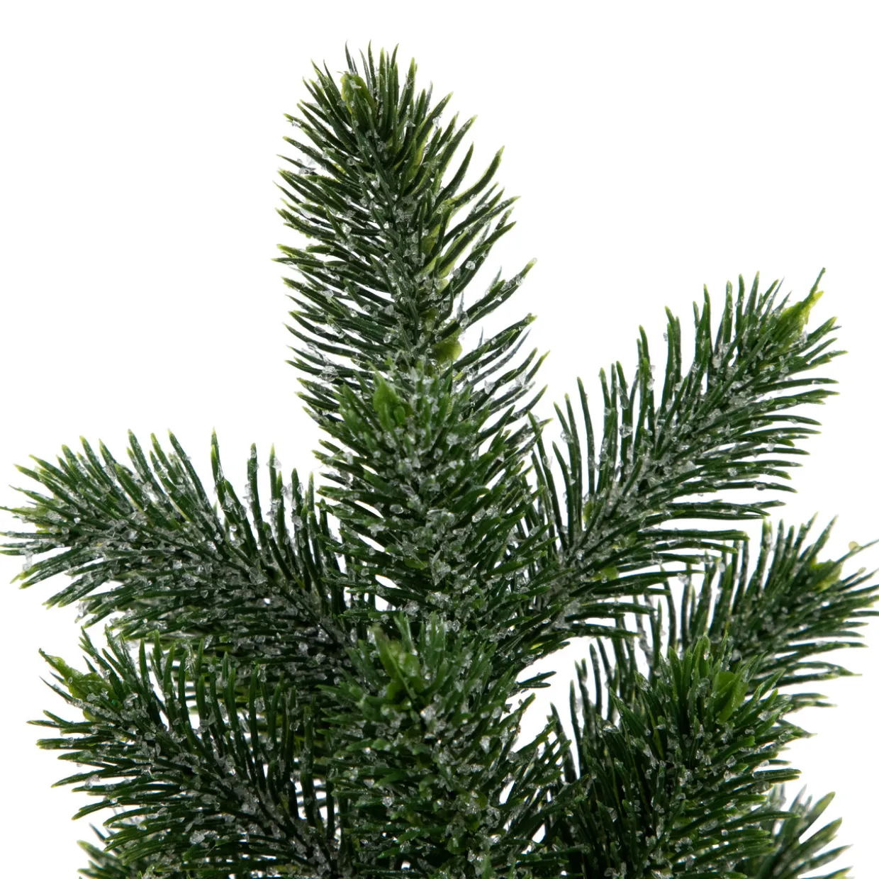Mini Iced Pine Artificial Christmas Trees - 10" - Set of 3