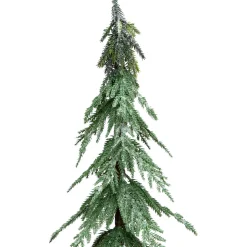 Mini Icy Pine Christmas Tree in Burlap Base - 24