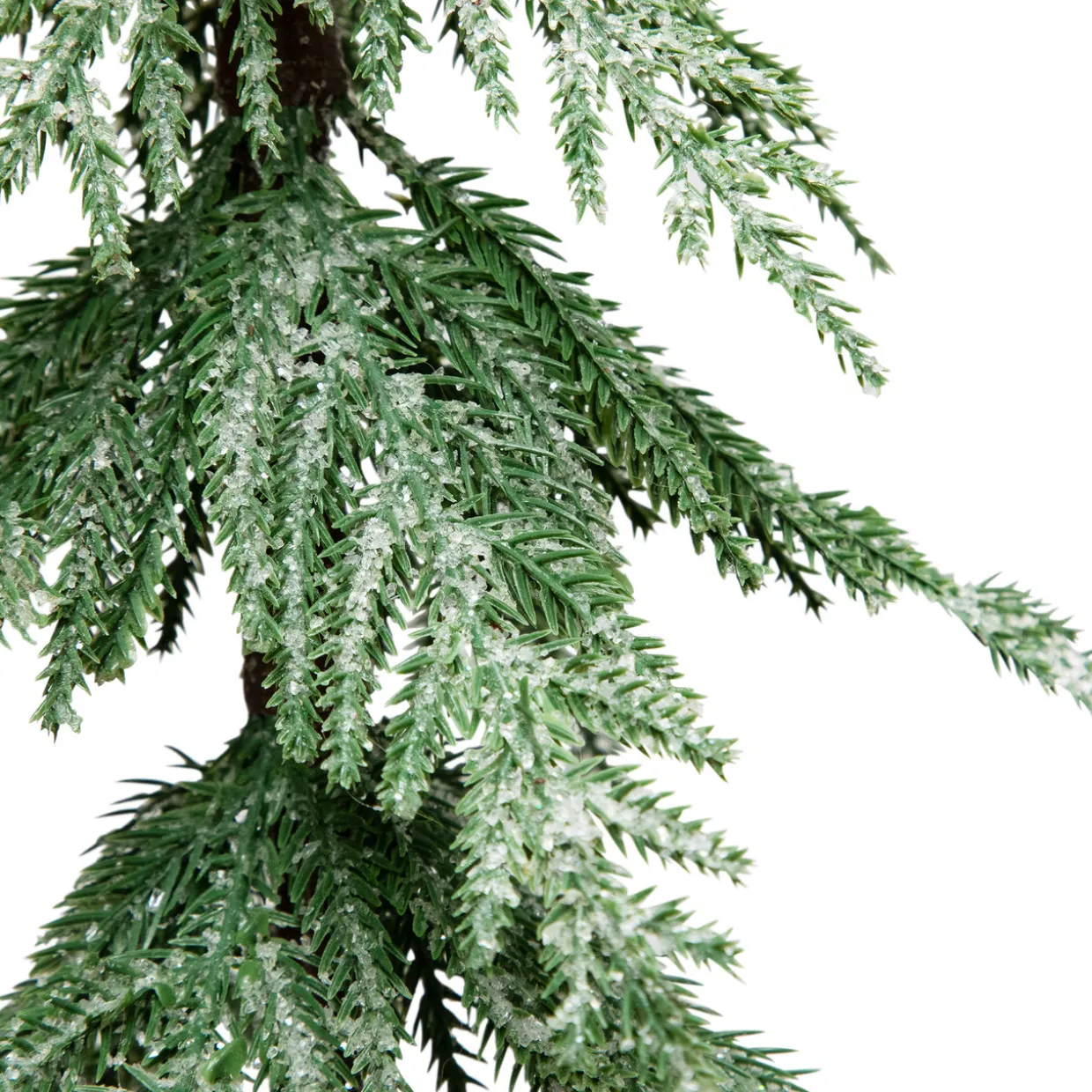 Mini Icy Pine Christmas Tree in Burlap Base - 24" - Unlit