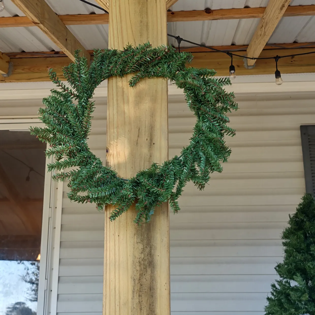 Mini Pine Artificial Christmas Wreath - 16" - Unlit