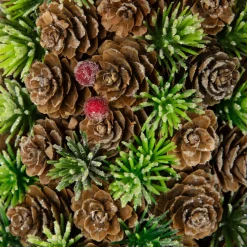 Mini Pinecone and Frosted Wild Berries Christmas Cone Tree - 15