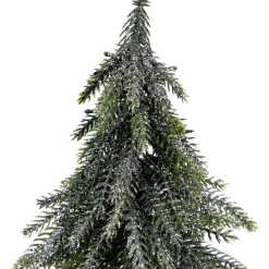 Mini Silvery Pine Downswept Artificial Christmas Trees - 9.5