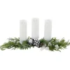 Mixed Foliage and Pinecone Christmas Pillar Candle Holder - 29"