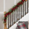 Mixed Foliage with Jingle Bells and Ornaments Artificial Christmas Garland - 6' x 8" - Unlit