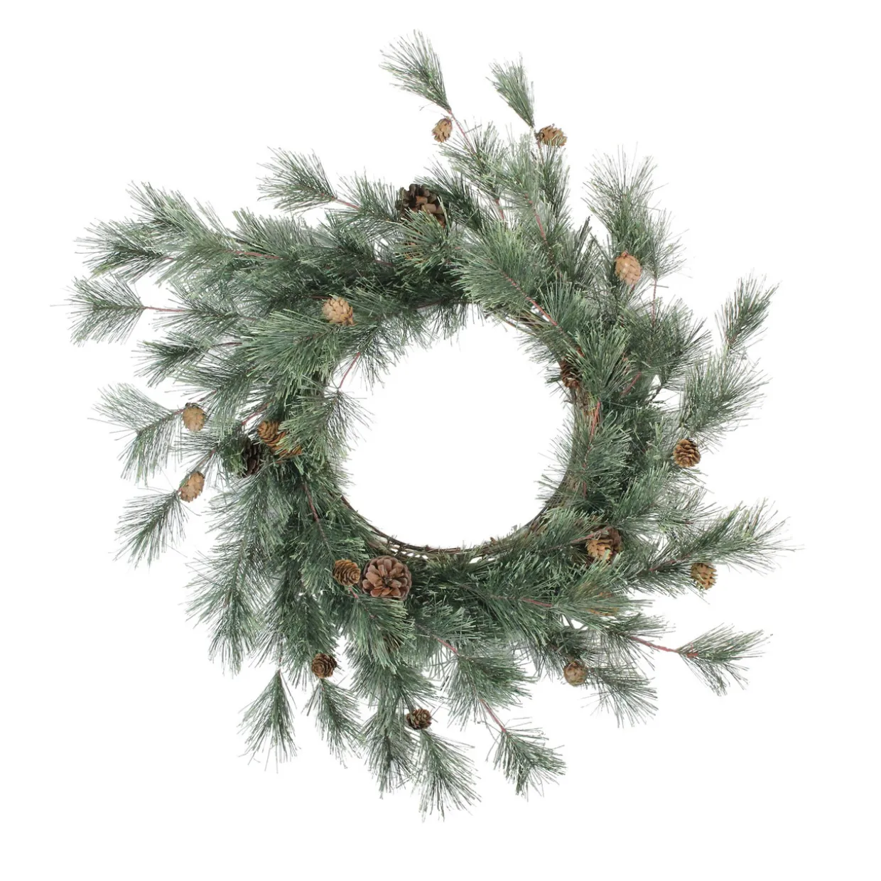 Mixed Pine Cones Artificial Christmas Wreath - 26" - Unlit