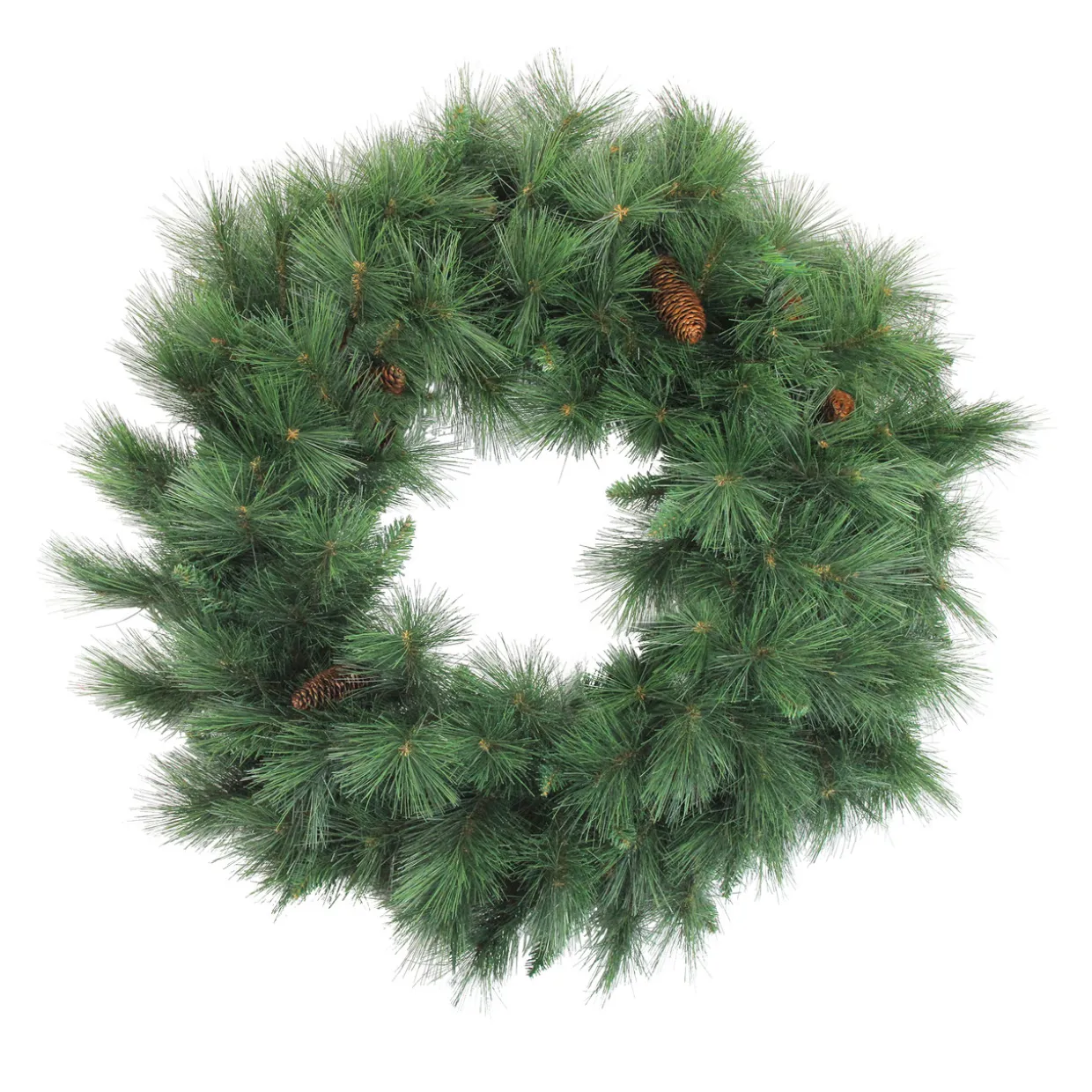 Mixed White Valley Pine Artificial Christmas Wreath - 36" - Unlit