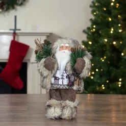 Mountain Santa Standing Christmas Figure - 12"