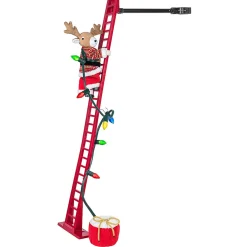 Mr. Christmas Reindeer Climbing Ladder Tabletop Decoration #337227