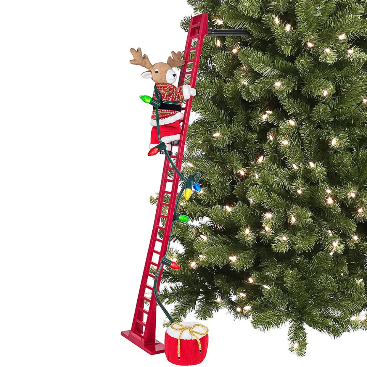 Mr. Christmas Reindeer Climbing Ladder Tabletop Decoration #337227