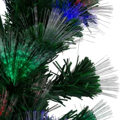 Multi-Function Color Changing Fiber Optic Artificial Pine Christmas Wreath - 24"