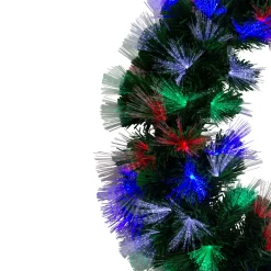 Multi-Function Color Changing Fiber Optic Artificial Pine Christmas Wreath - 24