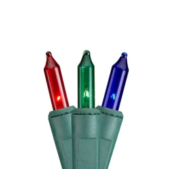 Multi-Function Mini Christmas Light Set - Multi-Color - 3' Green Wire - 150ct
