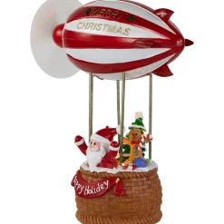 Musical and Animated Blimp and Santa Christmas Decoration - 8.5