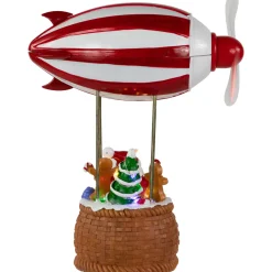 Musical and Animated Blimp and Santa Christmas Decoration - 8.5